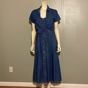 D.P.S New York, denim shirt dress. Size L